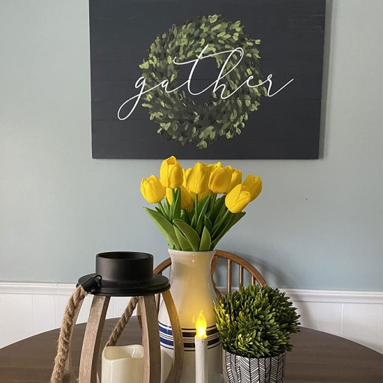 YASENN 24pcs Artificial Tulips YASENN 24pcs Artificial Tulips
